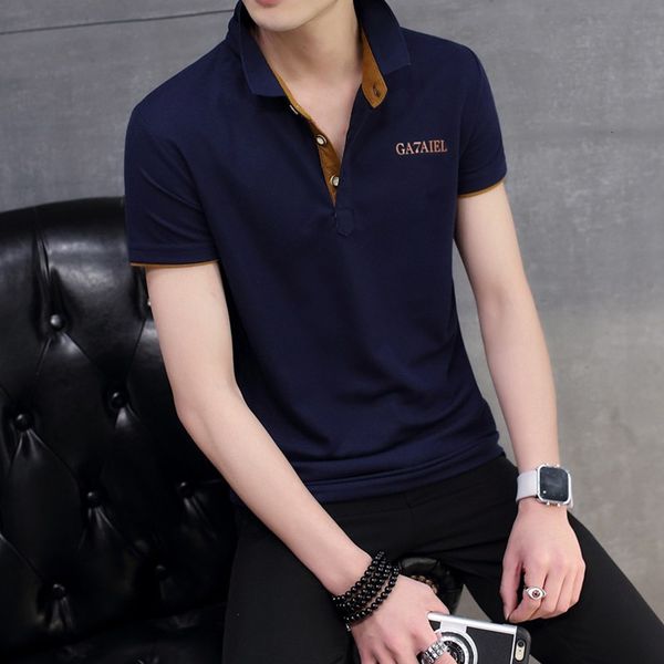 wholesale 2019 new summer short turn-over and body-fitting korean edition collar half sleeve men's, White;black
wholesale 2019 new summer short turn-over and body-fitting korean edition collar half sleeve men's, White;black