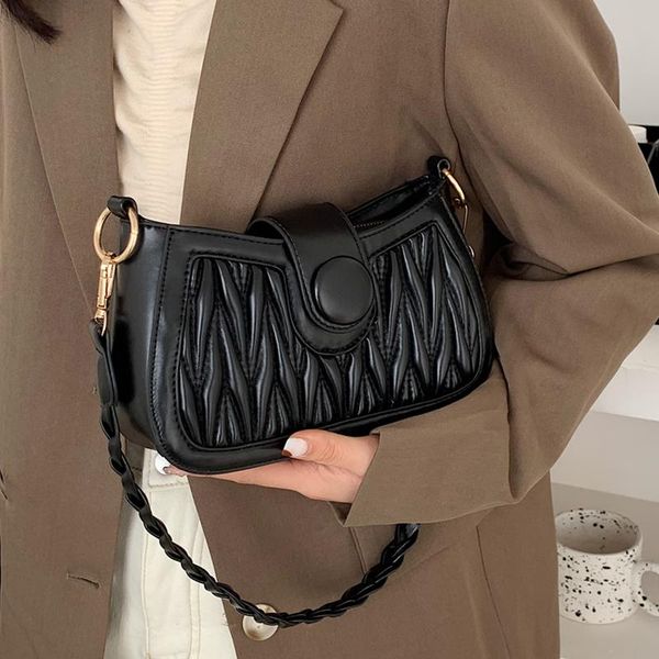 trendy pleated underarm bag luxury women brand shoulder handbag quality leather messenger bags ladies braid strap crossbody bag
trendy pleated underarm bag luxury women brand shoulder handbag quality leather messenger bags ladies braid strap crossbody bag