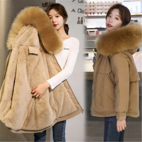 women's down & parkas winter jacket hooded fur collar coats 2021 women casual short thick parka ladies warm cold coat wool liner, Black
women's down & parkas winter jacket hooded fur collar coats 2021 women casual short thick parka ladies warm cold coat wool liner, Black