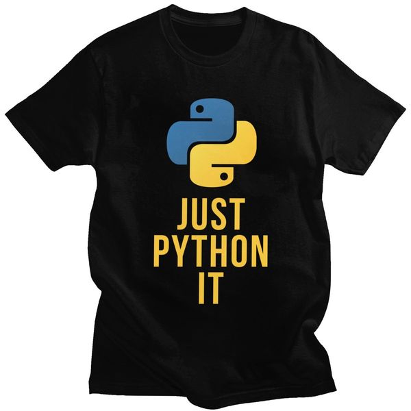 sport funny men's inspiration just python it t shirt short sleeve 100% cotton developer t-shirt programing language code coder tee top
sport funny men's inspiration just python it t shirt short sleeve 100% cotton developer t-shirt programing language code coder tee top