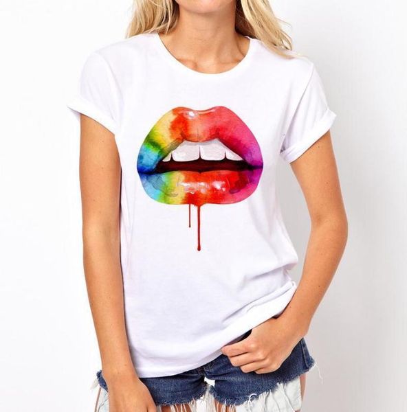 colorful lip print t shirt women short sleeve o neck loose tshirt 2021 summer women tee shirt camisetas mujer, White
colorful lip print t shirt women short sleeve o neck loose tshirt 2021 summer women tee shirt camisetas mujer, White