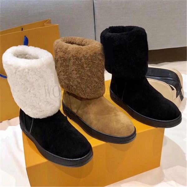 2020 new designers snow boots women fashion soft leather flat boot girls casual winter brown shoe with fur half boots black
2020 new designers snow boots women fashion soft leather flat boot girls casual winter brown shoe with fur half boots black