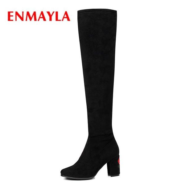 boots enmayla 2021 fashion women flock square heel over-the-knee lady zip zyl522, Black
boots enmayla 2021 fashion women flock square heel over-the-knee lady zip zyl522, Black