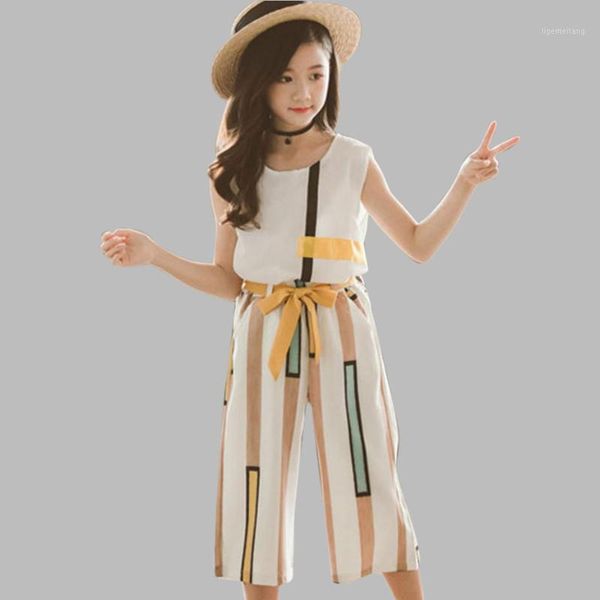 clothes for girls vest + striped shorts 2pcs costume for girls teenage kids summer clothes 6 8 10 12 13 14 year1, White
clothes for girls vest + striped shorts 2pcs costume for girls teenage kids summer clothes 6 8 10 12 13 14 year1, White