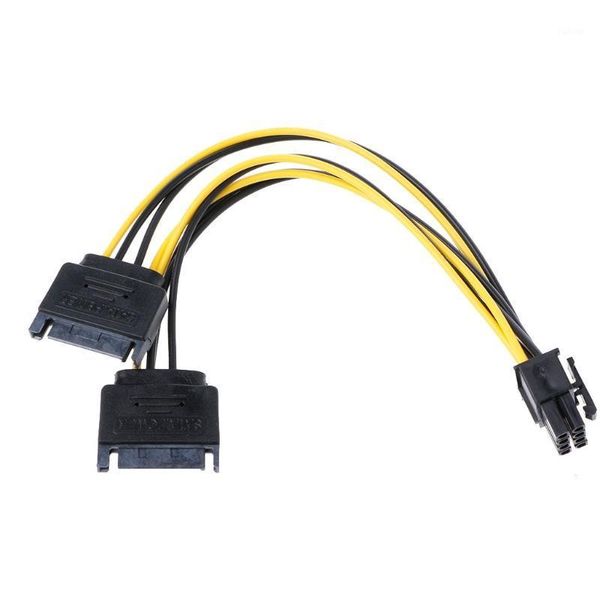 hubs graphics power cord dual 15pin sata male to 8pin(6+2) pci-e video card supply cable 20cm1
hubs graphics power cord dual 15pin sata male to 8pin(6+2) pci-e video card supply cable 20cm1