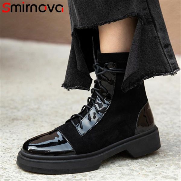 smirnova 2020 new fashion casual shoes women ankle boots round toe autumn winter comfortable flat shoes ladies boots big size, Black
smirnova 2020 new fashion casual shoes women ankle boots round toe autumn winter comfortable flat shoes ladies boots big size, Black