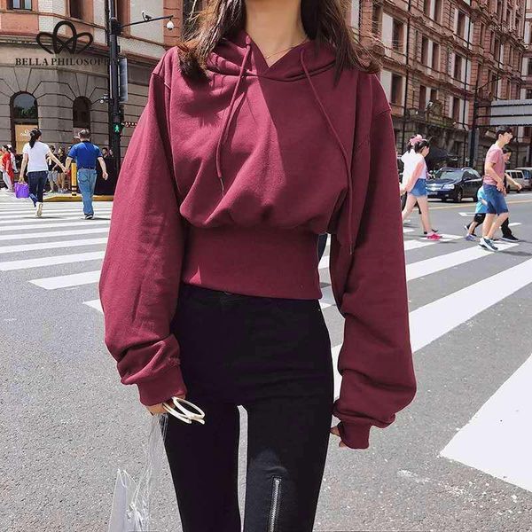 bella philosophy 2020 thin sweatshirt women crop hoodies vintage lantern sleeve slim waist hooded ladis casual streetwear1, Black
bella philosophy 2020 thin sweatshirt women crop hoodies vintage lantern sleeve slim waist hooded ladis casual streetwear1, Black