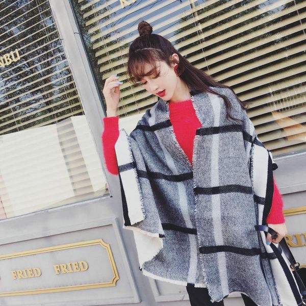 new fashion women's fashion temperament wild plaid shawl warm thick comfortable soft holiday sweet girl cute elegant long scarf, Blue;gray
new fashion women's fashion temperament wild plaid shawl warm thick comfortable soft holiday sweet girl cute elegant long scarf, Blue;gray