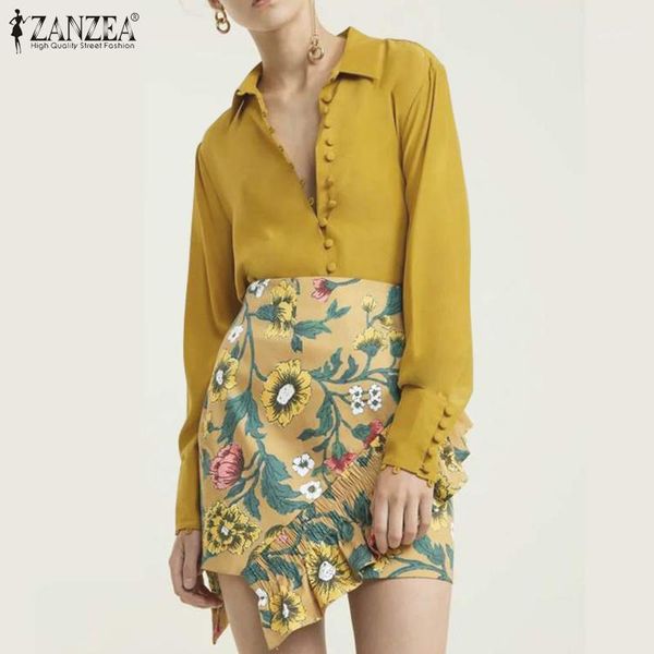 women's shirts fashion lapel neck long sleeve blouse zanzea spring buttons down elegant work blusas chemise chic shirts1, White
women's shirts fashion lapel neck long sleeve blouse zanzea spring buttons down elegant work blusas chemise chic shirts1, White