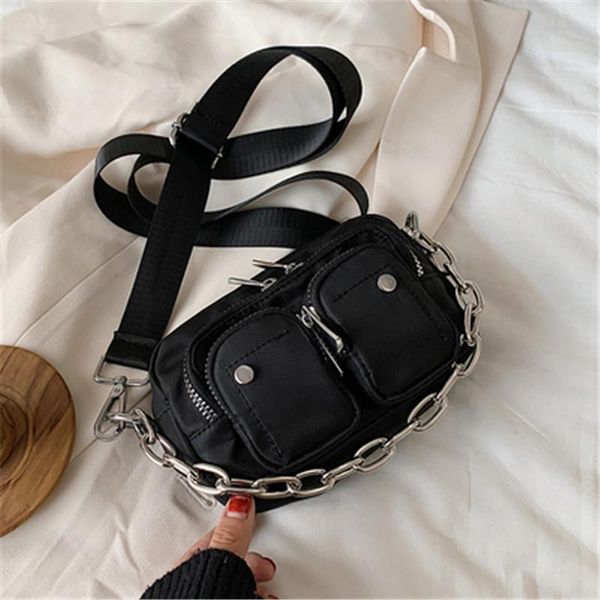 solid pattern nylon crossbody bags for women 2020 mini black shoulder messenger handbags female chain phone multi-pocket purses
solid pattern nylon crossbody bags for women 2020 mini black shoulder messenger handbags female chain phone multi-pocket purses