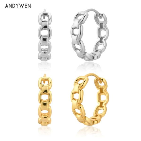 hoop & huggie andywen 925 sterling silver women gold clips circle piercing hoops 2021 luxury pendiente wedding rock punk jewelry gift, Golden;silver
hoop & huggie andywen 925 sterling silver women gold clips circle piercing hoops 2021 luxury pendiente wedding rock punk jewelry gift, Golden;silver