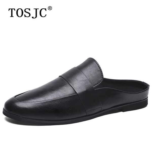 tosjc summer men half loafers fashion breathable slippers man outdoor lightweight mules cool half shoes for man leather sandals 201008, Black
tosjc summer men half loafers fashion breathable slippers man outdoor lightweight mules cool half shoes for man leather sandals 201008, Black