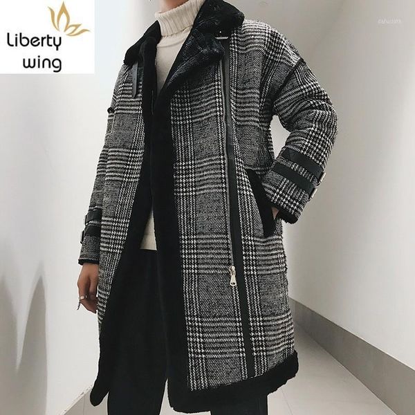 men suede cotton coats autumn winter loose thick warm outerwear fashion streetwear plaid zipper long sleeve trench coat1, Tan;black
men suede cotton coats autumn winter loose thick warm outerwear fashion streetwear plaid zipper long sleeve trench coat1, Tan;black