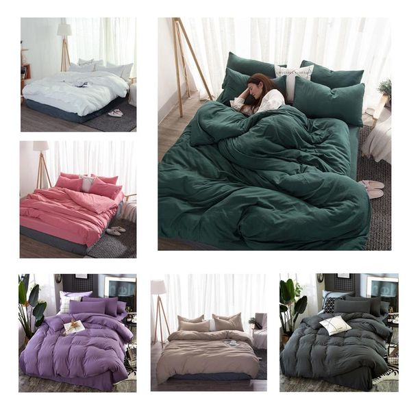 4pcs nordic style solid color microfiber bedding set quilt cover bed sheet pillowcase set simple comfortable beautiful bedcloth
4pcs nordic style solid color microfiber bedding set quilt cover bed sheet pillowcase set simple comfortable beautiful bedcloth