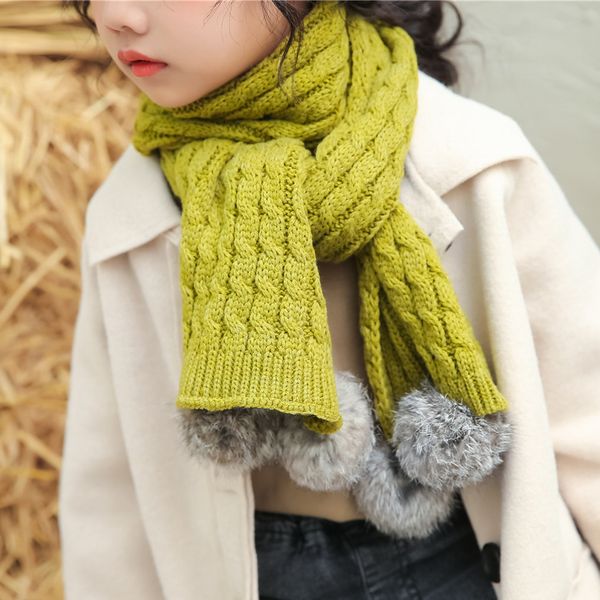 winter wool knitted warm rabbit fur men and women childrens scarf solid color fur ball twist baby bib one product dropshipping, Red;brown
winter wool knitted warm rabbit fur men and women childrens scarf solid color fur ball twist baby bib one product dropshipping, Red;brown