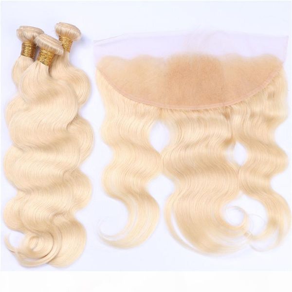 brazilian blonde human hair weaves with frontal body wave pure #613 color 13x4 lace frontal closure with 3 bundles extensions 4pcs lot, Black
brazilian blonde human hair weaves with frontal body wave pure #613 color 13x4 lace frontal closure with 3 bundles extensions 4pcs lot, Black