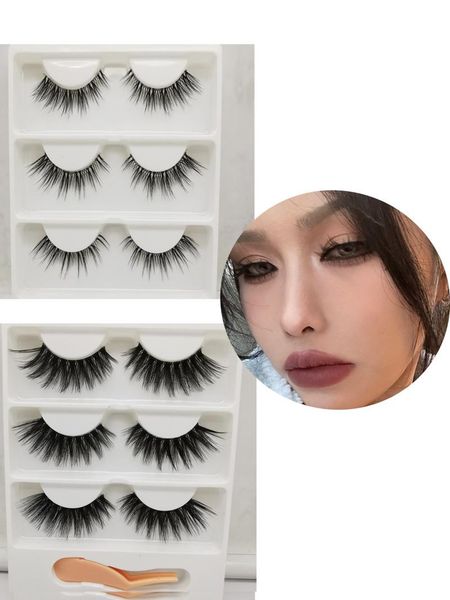 false eyelashes 3pairs handmade dense crisscross messy natural fake transparent stems eyelash makeup tools
false eyelashes 3pairs handmade dense crisscross messy natural fake transparent stems eyelash makeup tools