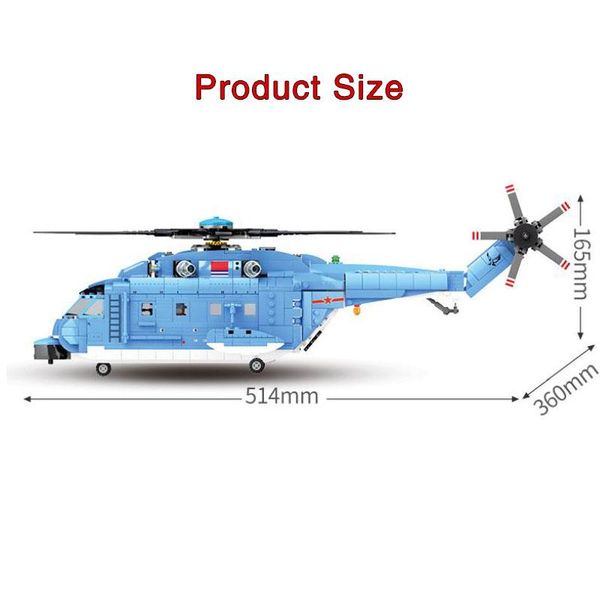 sembo 908pcs z-18 large utility helicopters building blocks military army city plane airplane bricks children educational toys sqcziu
sembo 908pcs z-18 large utility helicopters building blocks military army city plane airplane bricks children educational toys sqcziu
