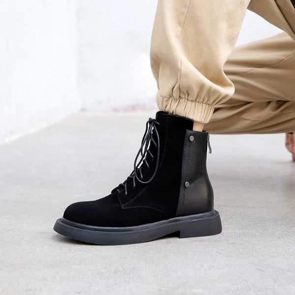 style genuine leather boots women's the european autumn and winter female cowhide shoes, Black
style genuine leather boots women's the european autumn and winter female cowhide shoes, Black