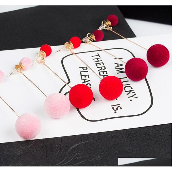 fashion long drop earrings plush ball dangle earrings women jewelry charm gifts handmade woo sqcyaj homes2007, Silver
fashion long drop earrings plush ball dangle earrings women jewelry charm gifts handmade woo sqcyaj homes2007, Silver