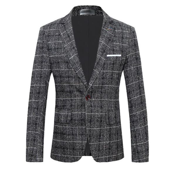 men's suits & blazers men slim casual fit fashion check suit jackets business party prom office work plaid blazer daily life single bre, White;black
men's suits & blazers men slim casual fit fashion check suit jackets business party prom office work plaid blazer daily life single bre, White;black