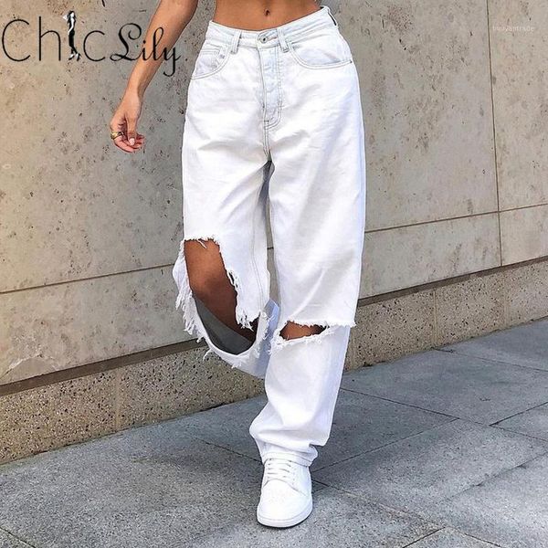 women's jeans chiclily white big hole vintage denim casual full length ripped straight leg pants boyfriend for women1, Blue
women's jeans chiclily white big hole vintage denim casual full length ripped straight leg pants boyfriend for women1, Blue
