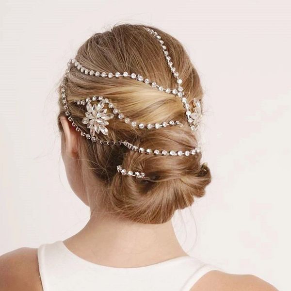 fashion rhinestone hair accessories chain for women wholesale silver color bridal hair chain clip jewelry accessories, Golden;silver
fashion rhinestone hair accessories chain for women wholesale silver color bridal hair chain clip jewelry accessories, Golden;silver