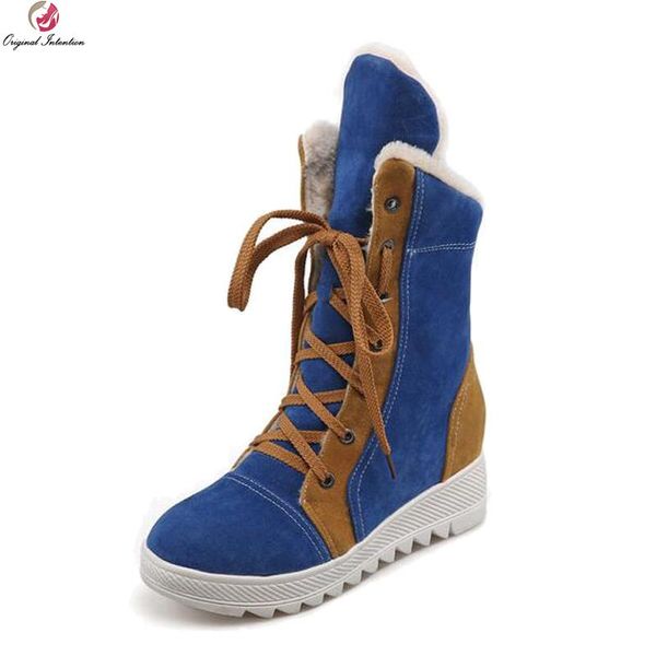 original intention stylish women ankle snow boots round toe height-increasing heels boots 4 colors shoes woman us size 4-10.5, Black
original intention stylish women ankle snow boots round toe height-increasing heels boots 4 colors shoes woman us size 4-10.5, Black