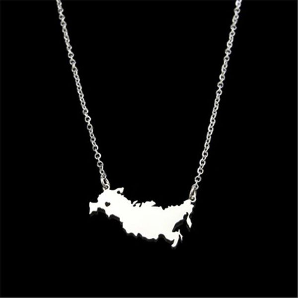 pendant necklaces stainless steel russian federation necklace russia map for women geometric heart custom jewelery gift, Silver
pendant necklaces stainless steel russian federation necklace russia map for women geometric heart custom jewelery gift, Silver