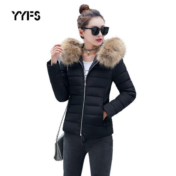 women's down & parkas 2021 winter coat women short jacket lady warm detachable fur collar slim fit cotton outwear plus size 6xl, Black
women's down & parkas 2021 winter coat women short jacket lady warm detachable fur collar slim fit cotton outwear plus size 6xl, Black