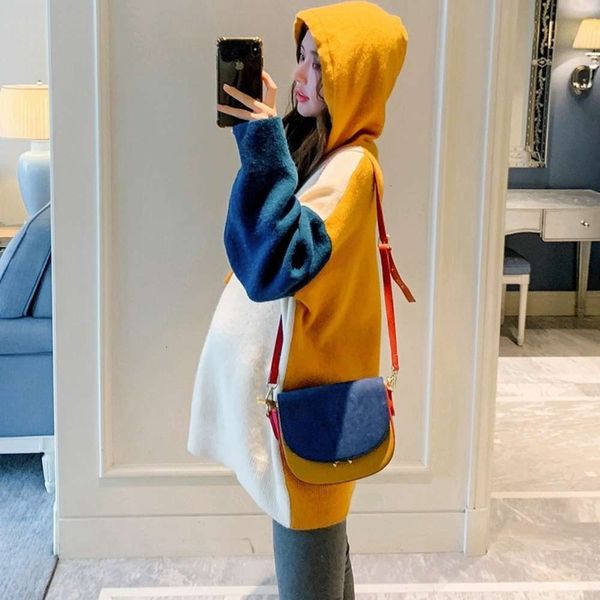 wear sweater mid materni length winter loose korean big size chaoma knitted hooded age reducing and belly covering autumn, White
wear sweater mid materni length winter loose korean big size chaoma knitted hooded age reducing and belly covering autumn, White