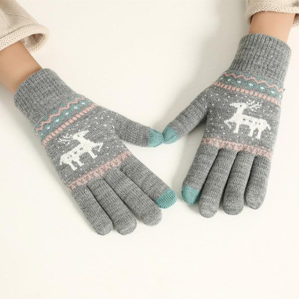 five fingers gloves cute elk deer knitted winter warm full finger touch screen women girls mittens christmas gift, Blue;gray
five fingers gloves cute elk deer knitted winter warm full finger touch screen women girls mittens christmas gift, Blue;gray