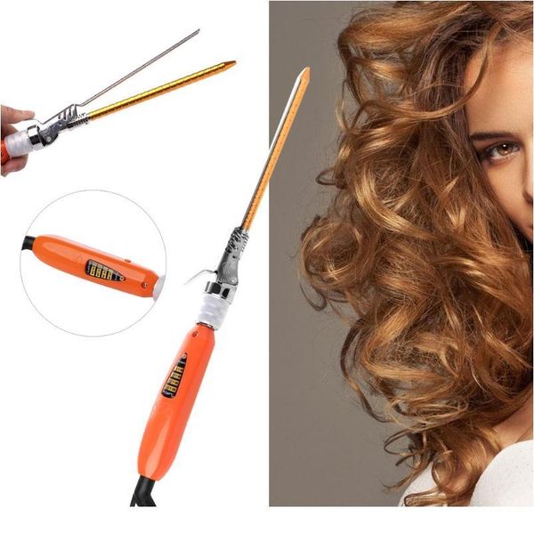 9mm 360 rotating electric hair salon curler tool ceramic curling iron wand q0kd jllusv, Silver
9mm 360 rotating electric hair salon curler tool ceramic curling iron wand q0kd jllusv, Silver