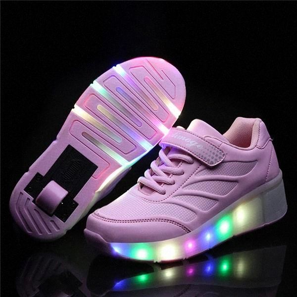 kids glowing sneakers with wheels led light up roller skates sport luminous lighted shoes for kids boys pink black pink #js7j
kids glowing sneakers with wheels led light up roller skates sport luminous lighted shoes for kids boys pink black pink #js7j