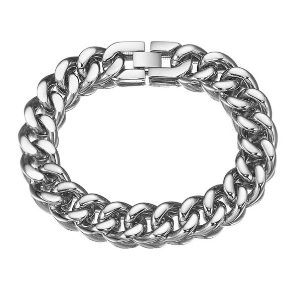 chains bracelets for men women 15mm silver color stainless steel curb cuban link chain party jewelry gifts
chains bracelets for men women 15mm silver color stainless steel curb cuban link chain party jewelry gifts