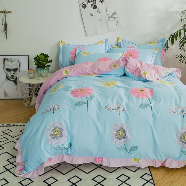 bedding sets blue flowers duvet cover set cotton double-side print quilt bed bedclothes bedsheet with pillow cases no comforter1
bedding sets blue flowers duvet cover set cotton double-side print quilt bed bedclothes bedsheet with pillow cases no comforter1