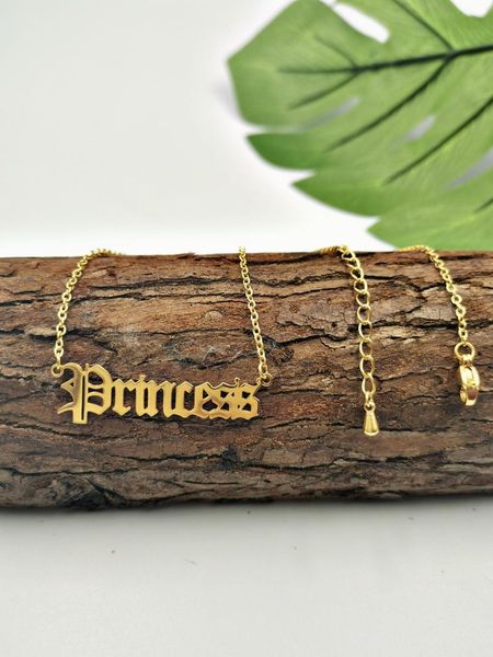 princess collier name pendant necklace old english nameplate necklace female jewelry babygirl birthday gifts, Golden;silver
princess collier name pendant necklace old english nameplate necklace female jewelry babygirl birthday gifts, Golden;silver
