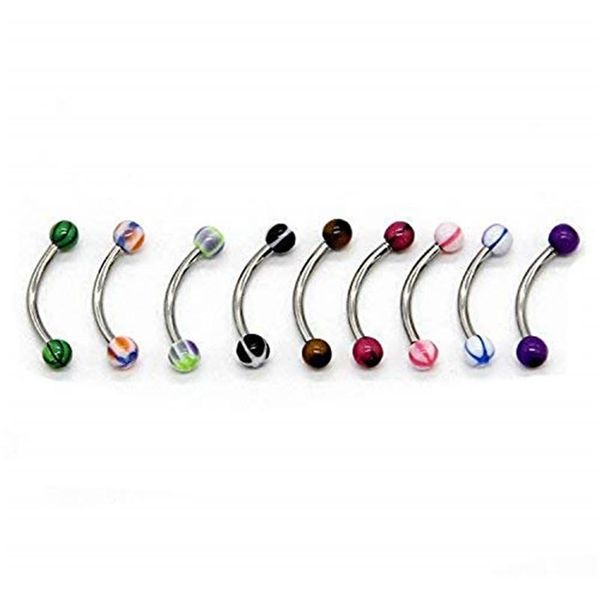 10 20 30 50pcs stainless steel eyebrow piercing ring curved barbell tragus helix piercing rook labret eyebrow piercing jewelry f bbynqu, Silver
10 20 30 50pcs stainless steel eyebrow piercing ring curved barbell tragus helix piercing rook labret eyebrow piercing jewelry f bbynqu, Silver