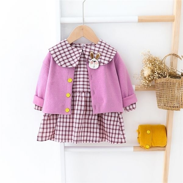 hylkidhuose spring baby girls clothing sets coats plaid dress toddler infant clothes sets female child vacation costume y200803, White
hylkidhuose spring baby girls clothing sets coats plaid dress toddler infant clothes sets female child vacation costume y200803, White