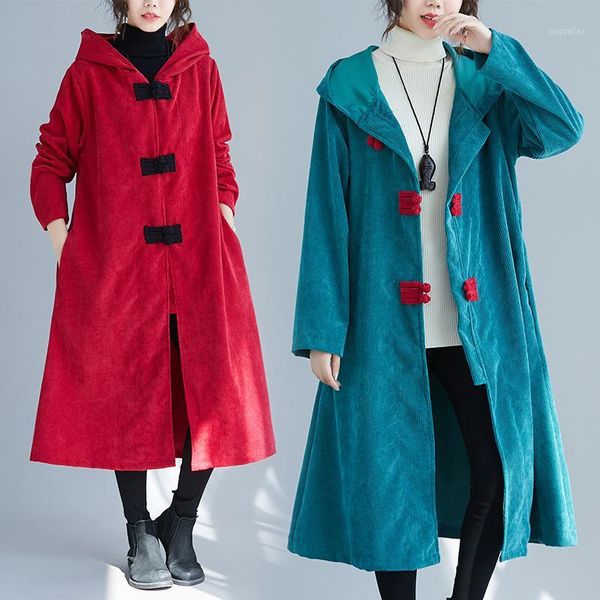 corduroy plus size solid vintage hooded women loose long autumn winter female trench coat 2020 clothes db6311, Tan;black
corduroy plus size solid vintage hooded women loose long autumn winter female trench coat 2020 clothes db6311, Tan;black