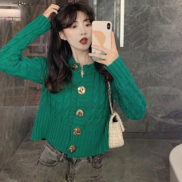 autumn 2020 new single breasted crew neck long sleeve knitwear loose short sweater cardigan outerwear women's wear
autumn 2020 new single breasted crew neck long sleeve knitwear loose short sweater cardigan outerwear women's wear
