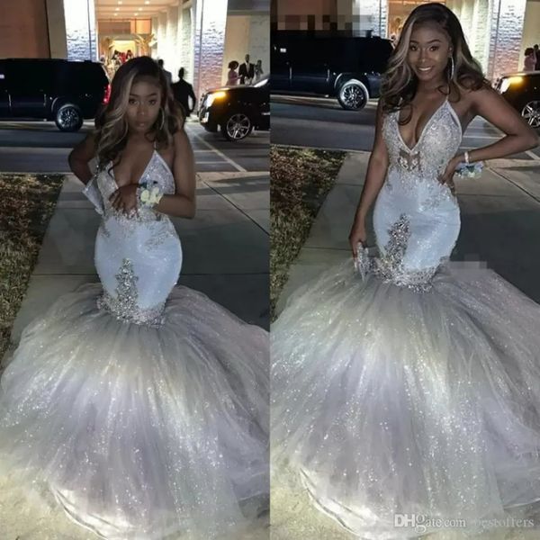 prom dresses glitter silver v-neck mermaid reflective spaghetti straps african long formal evening gowns graduation party dresses, Black
prom dresses glitter silver v-neck mermaid reflective spaghetti straps african long formal evening gowns graduation party dresses, Black