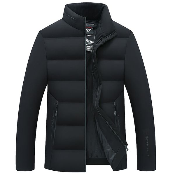 down winter new middle aged and old leisure jacket stand collar men's cotton padded, Black
down winter new middle aged and old leisure jacket stand collar men's cotton padded, Black