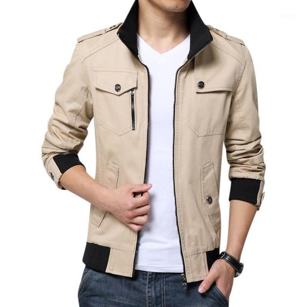 men's jackets spring autumn men jacket stand collar casual coat mens solid color slim bomber male zipper outerwear brand clothing1, Black;brown
men's jackets spring autumn men jacket stand collar casual coat mens solid color slim bomber male zipper outerwear brand clothing1, Black;brown