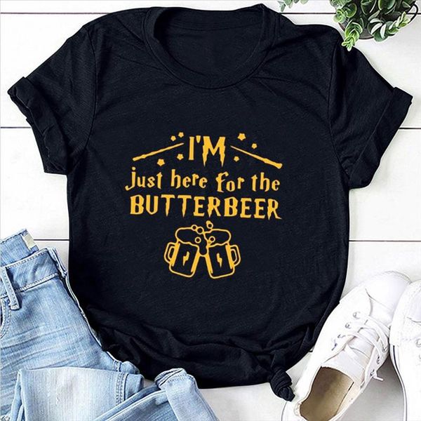 im just here for the butterbeer letter print funny women t shirts fashion casual short sleeve o neck oversized, White
im just here for the butterbeer letter print funny women t shirts fashion casual short sleeve o neck oversized, White