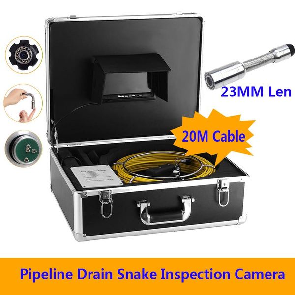 23mm hd camera head pipeline drain snake inspection camera 7inch display screen waterproof 20m with 12pcs adjustable white
23mm hd camera head pipeline drain snake inspection camera 7inch display screen waterproof 20m with 12pcs adjustable white