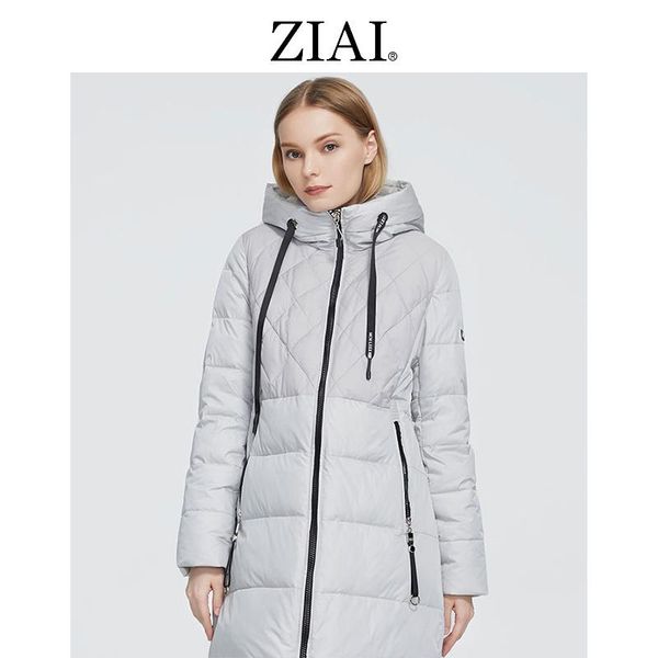 women's down & parkas ziai 2021 winter coat long fashion white thick jacket hooded double zipper warm cotton clothing zr-3599, Black
women's down & parkas ziai 2021 winter coat long fashion white thick jacket hooded double zipper warm cotton clothing zr-3599, Black