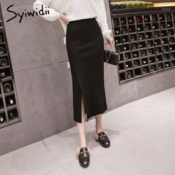 skirts syiwidii split women ribbed knitting autumn winter empire a-line package hip stretch midi womens black beige1
skirts syiwidii split women ribbed knitting autumn winter empire a-line package hip stretch midi womens black beige1