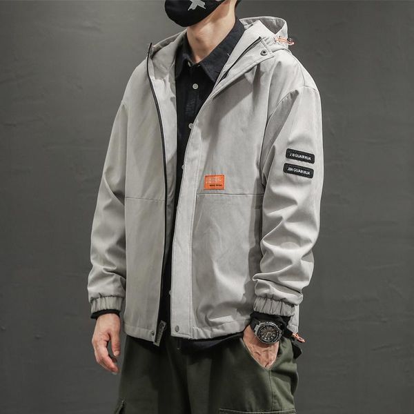 men's jackets 2021 fall fashion handsome jacket male korean casual boys hooded men, Black;brown
men's jackets 2021 fall fashion handsome jacket male korean casual boys hooded men, Black;brown