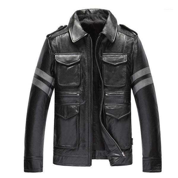 men's leather & faux classic m65 cowhide real motorcycle jacket men biker genuine coat slim plus size black 4 pocket riding overcoat1
men's leather & faux classic m65 cowhide real motorcycle jacket men biker genuine coat slim plus size black 4 pocket riding overcoat1